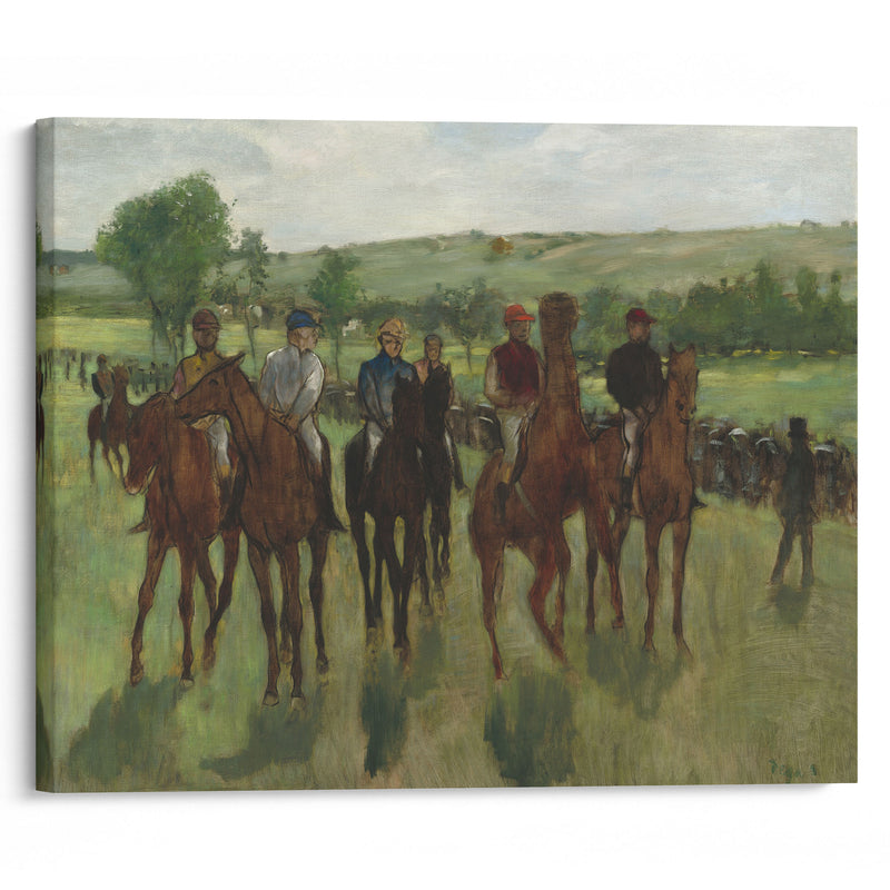 The Riders (c. 1885) - Edgar Degas - Canvas Print