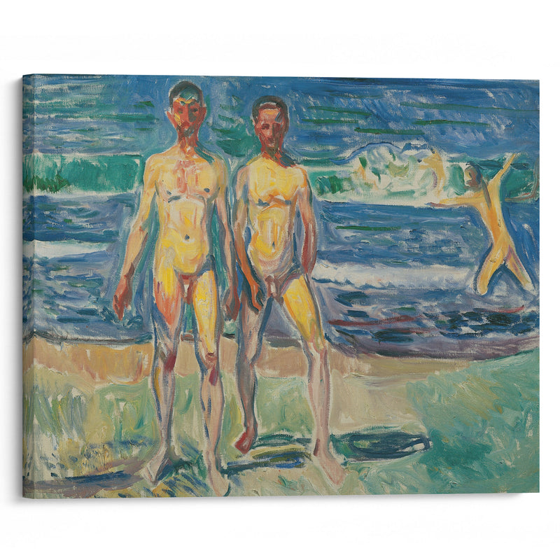 Männer am Meer (1908) - Edvard Munch - Canvas Print