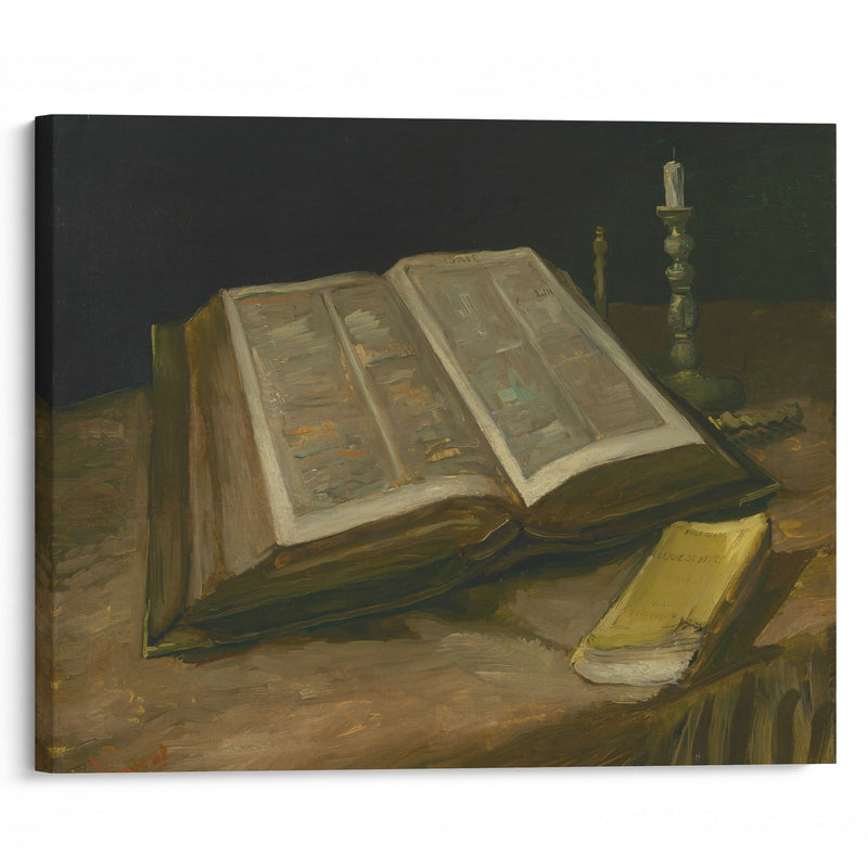 Still Life with Bible (1885) - Vincent van Gogh - Canvas Print - UAIO LMT