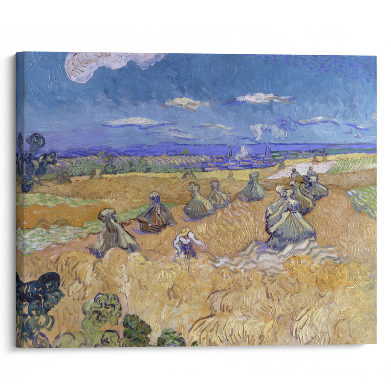 Wheat Fields with Reaper, Auvers - Vincent van Gogh - Canvas Print - UAIO LMT