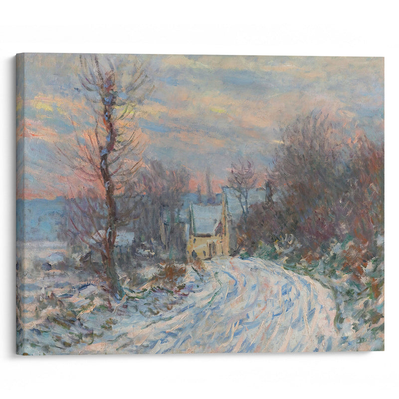 L’entrée De Giverny En Hiver (1885) - Claude Monet - Canvas Print