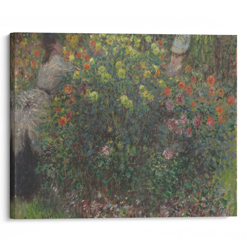 Ladies in Flowers (1875) - Claude Monet - Canvas Print