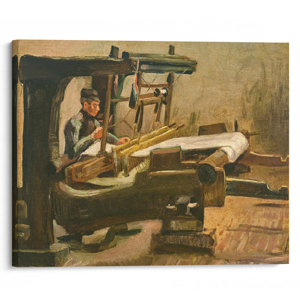 Wever naar rechts gekeerd (Weaver Facing Right) (1884) - Vincent van Gogh - Canvas Print