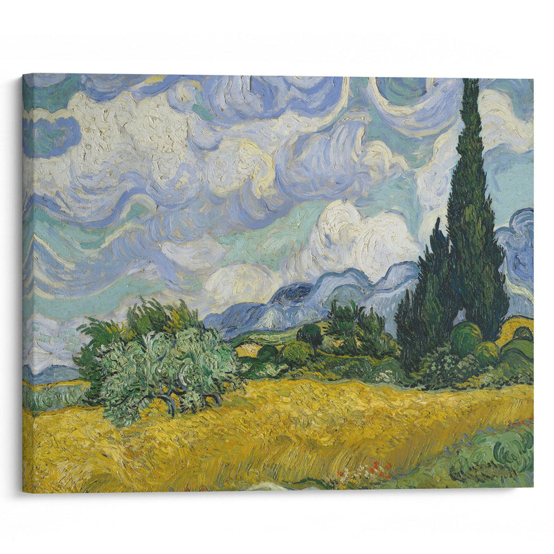 Wheat Field with Cypresses (1889) - Vincent van Gogh - Canvas Print - UAIO LMT