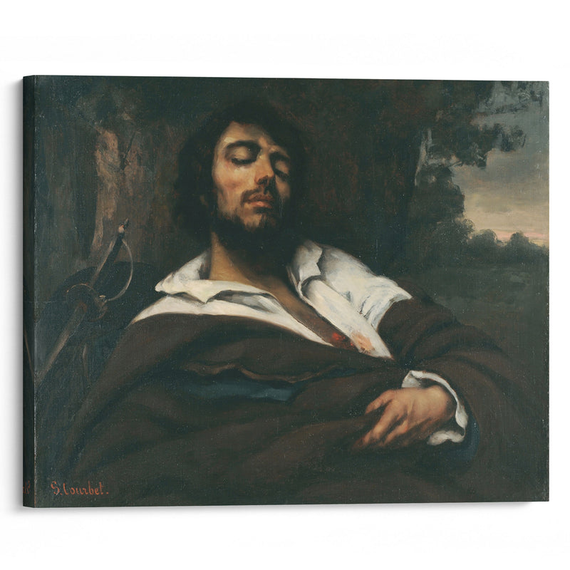 Der Verwundete (1866) - Gustave Courbet - Canvas Print