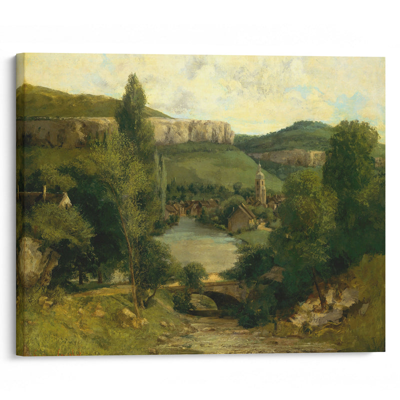 View of Ornans (mid-1850s) - Gustave Courbet - Canvas Print