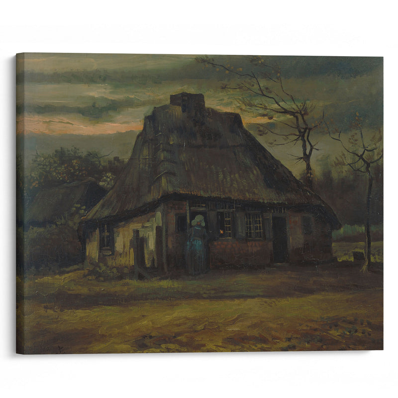 The cottage (1885) - Vincent van Gogh - Canvas Print