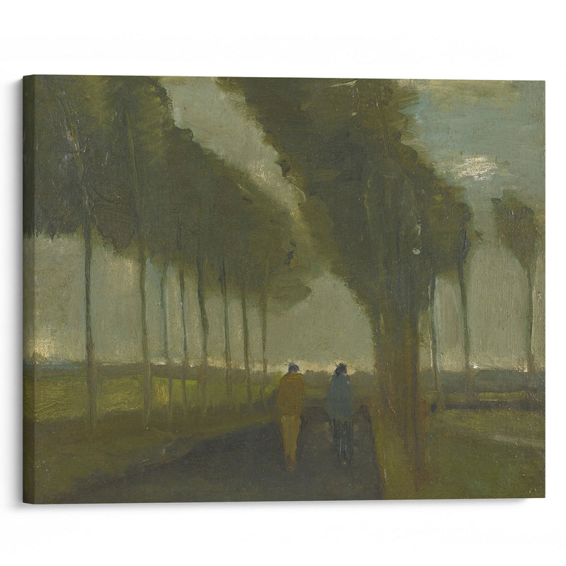 L’allée Aux Deux Promeneurs (1883) - Vincent van Gogh - Canvas Print - UAIO LMT