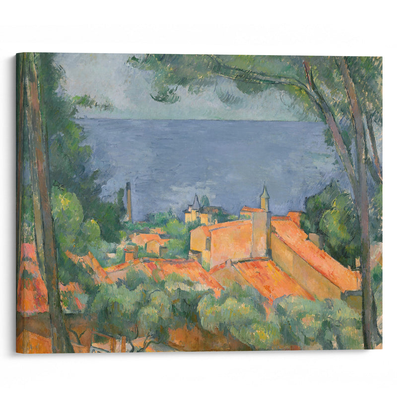 L’Estaque aux toits rouges (1883-1885) - Paul Cézanne - Canvas Print