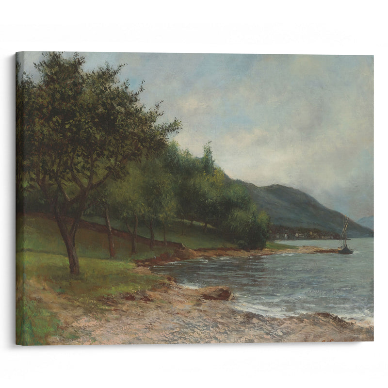 La Rive Du Lac Léman - Gustave Courbet - Canvas Print