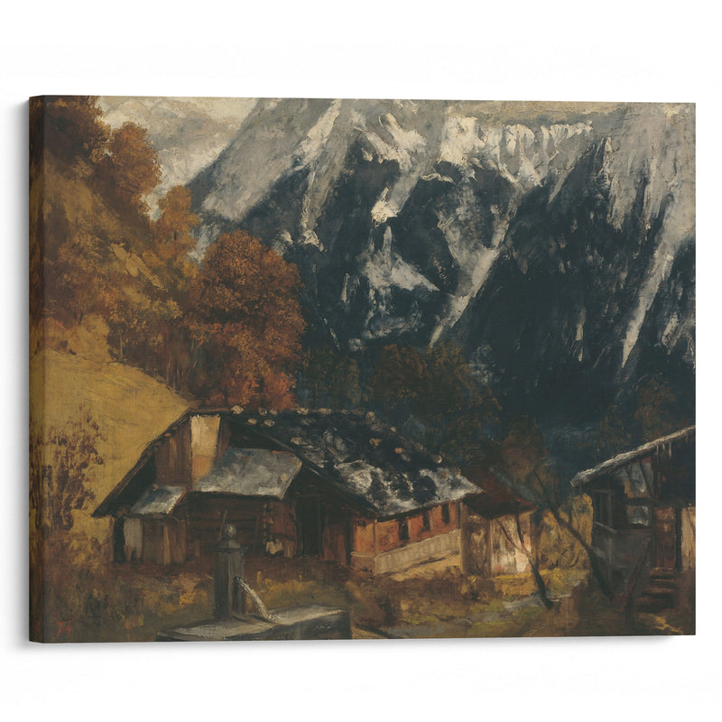 An Alpine Scene (1874) - Gustave Courbet - Canvas Print