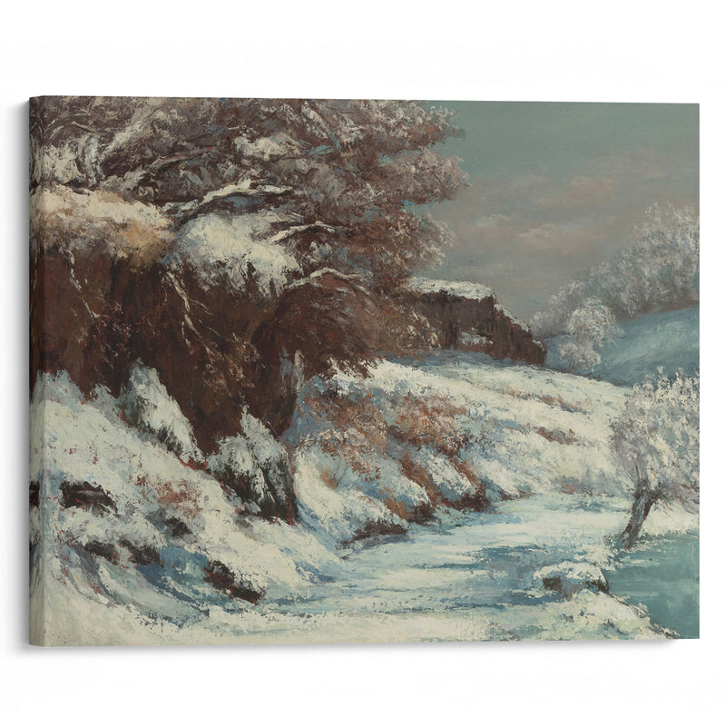 Effet De Neige - Gustave Courbet - Canvas Print