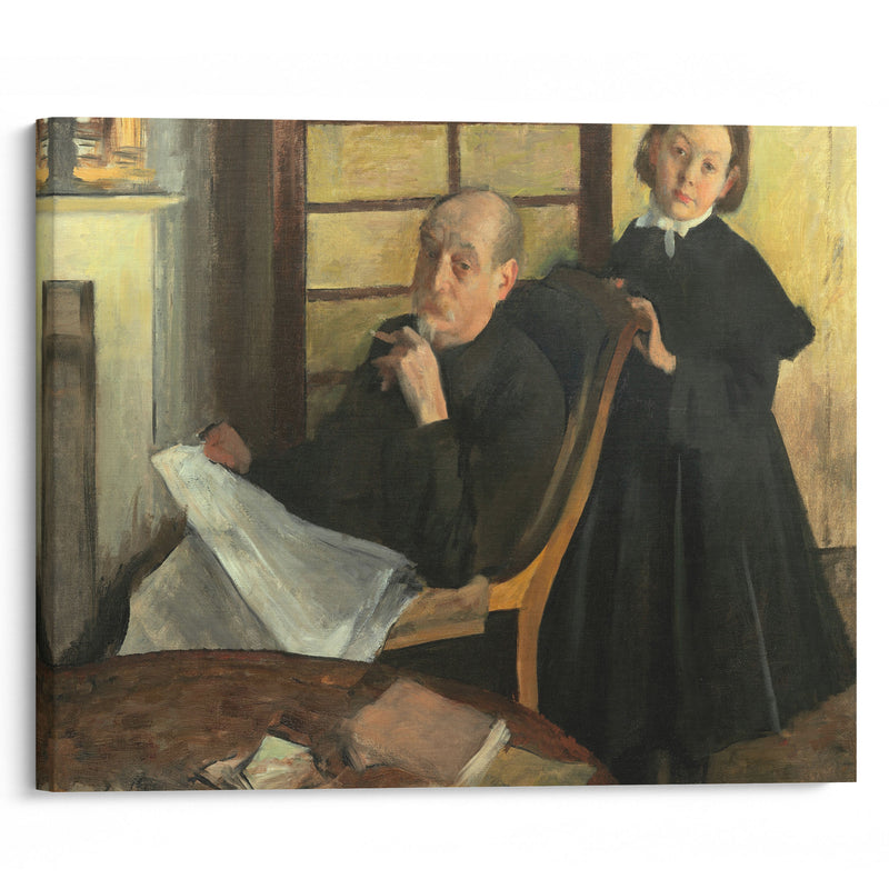 Henri Degas and His Niece Lucie Degas (The Artist’s Uncle and Cousin) (1875-76) - Edgar Degas - Canvas Print