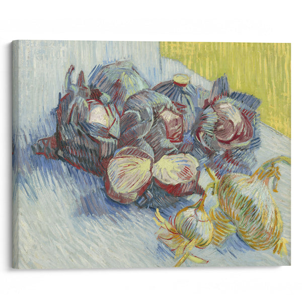 Red cabbages and onions (1887) - Vincent van Gogh - Canvas Print