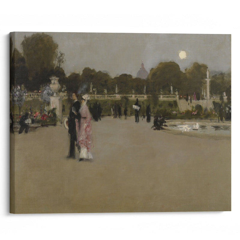 Luxembourg Gardens at Twilight (1879) - John Singer Sargent - Canvas Print