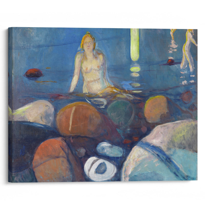 Summer Night. Mermaid (1893) - Edvard Munch - Canvas Print