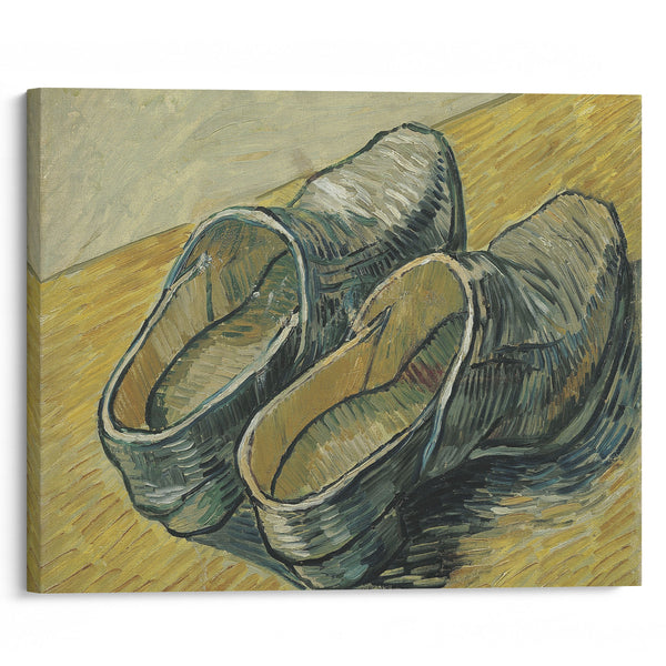 A pair of leather clogs (1888) - Vincent van Gogh - Canvas Print