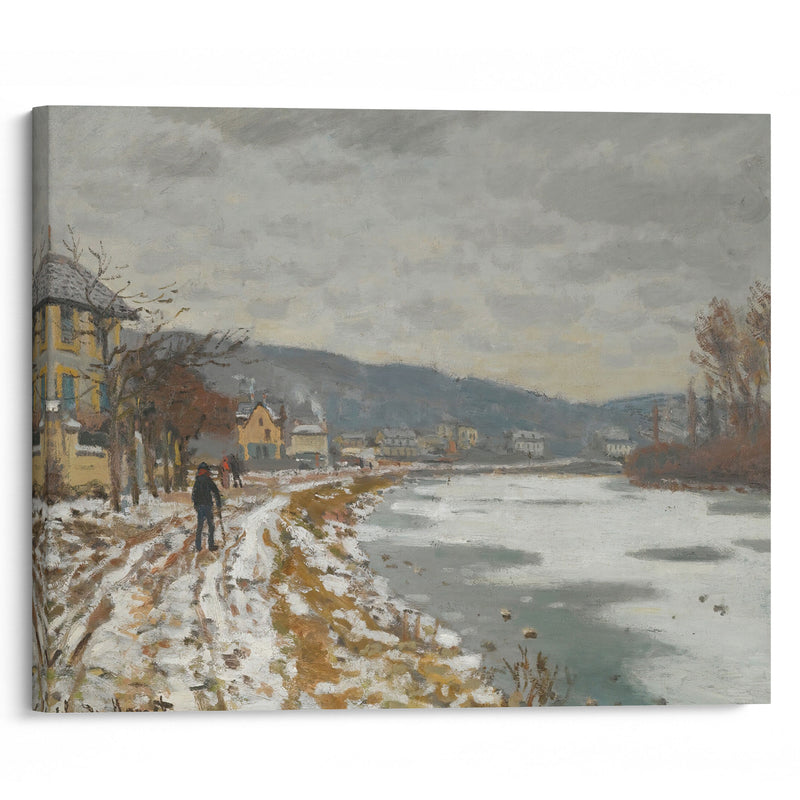 La Seine À Bougival (1869) - Claude Monet - Canvas Print