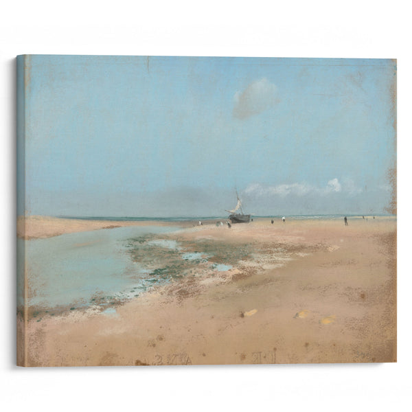 Beach at Low Tide (Mouth of the River) (1869) - Edgar Degas - Canvas Print