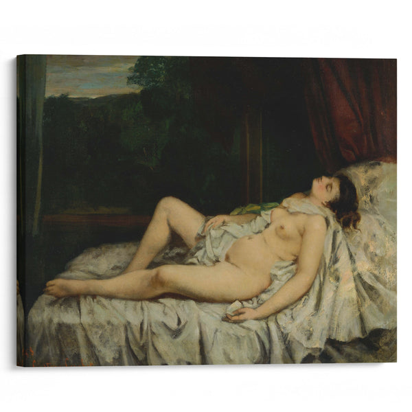 Sleeping Nude - Gustave Courbet - Canvas Print