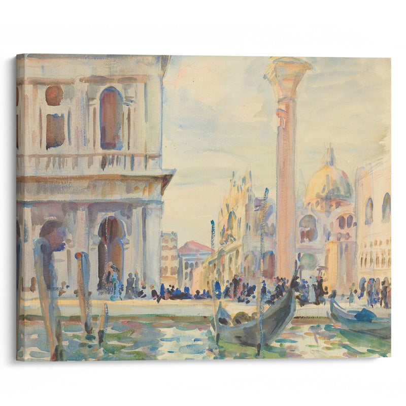 The Piazzetta (c. 1911) - John Singer Sargent - Canvas Print