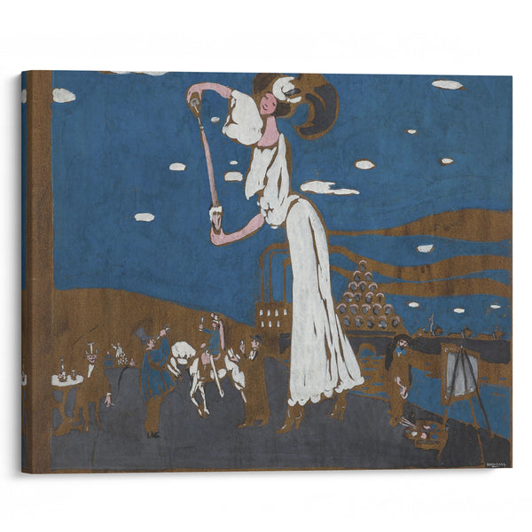 Sketch for a Poster for a French Brewery (circa 1906) - Wassily Kandinsky - Canvas Print