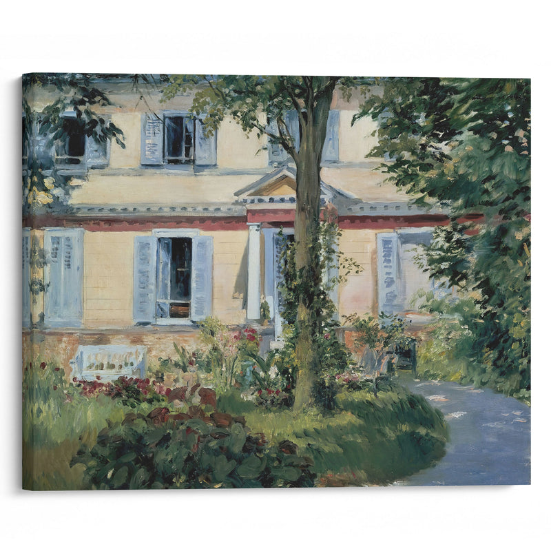 The House at Rueil (1882) - Édouard Manet - Canvas Print