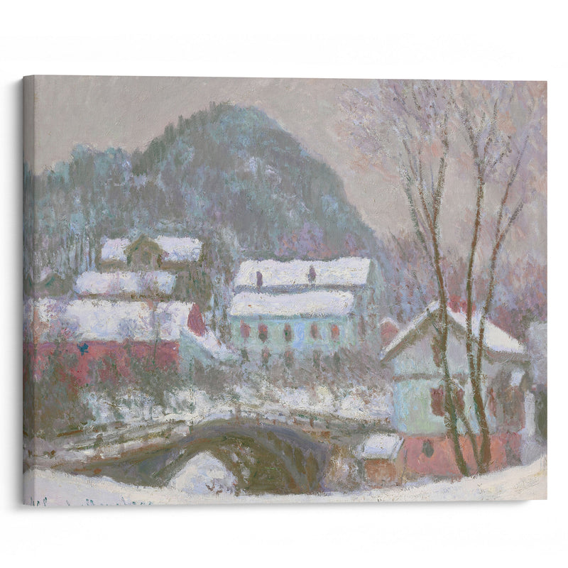 Sandviken, Norvège, effet de neige (1895) - Claude Monet - Canvas Print