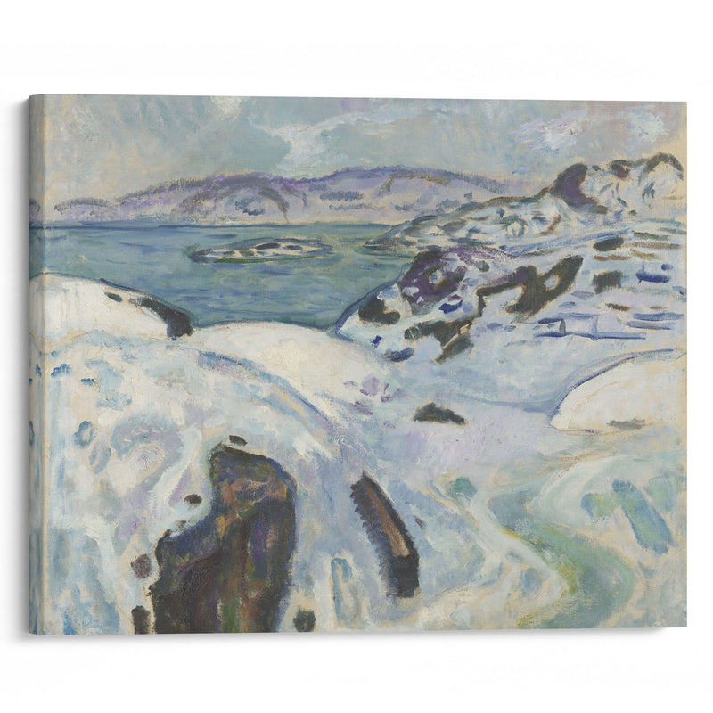 Winter on the Fiord (1915) - Edvard Munch - Canvas Print