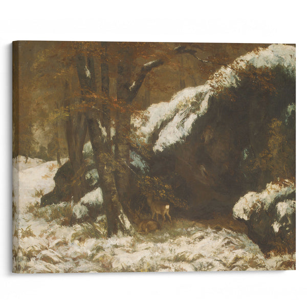 The Deer (ca. 1865) - Gustave Courbet - Canvas Print