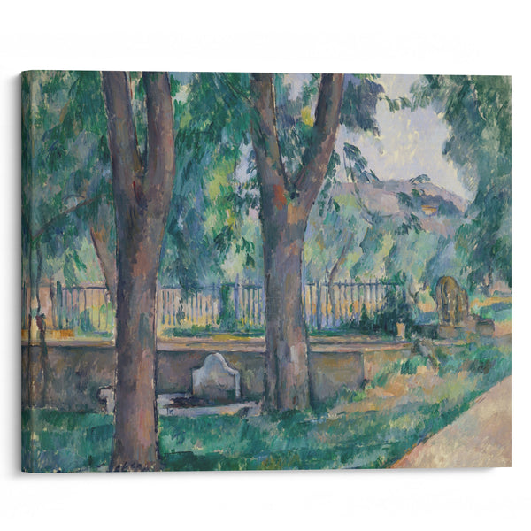 The Pool at Jas de Bouffan (ca. 1885–86) - Paul Cézanne - Canvas Print