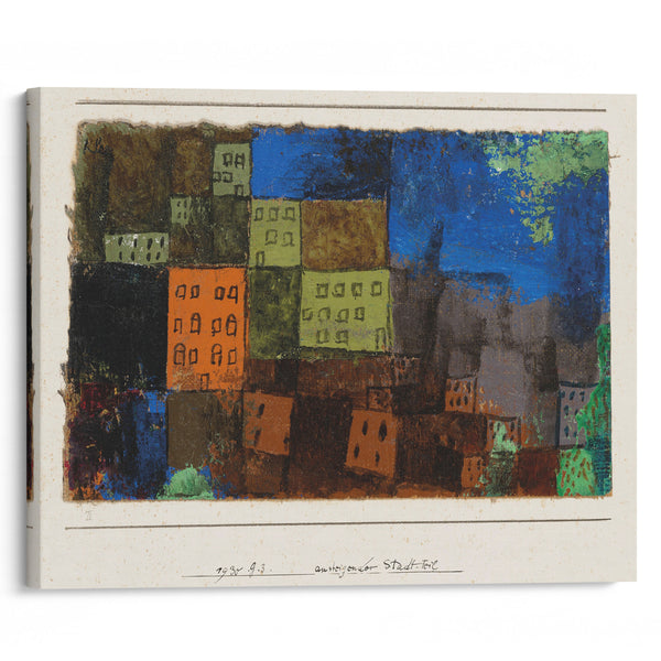 Ansteigender Stadt-Teil (1930) - Paul Klee - Canvas Print