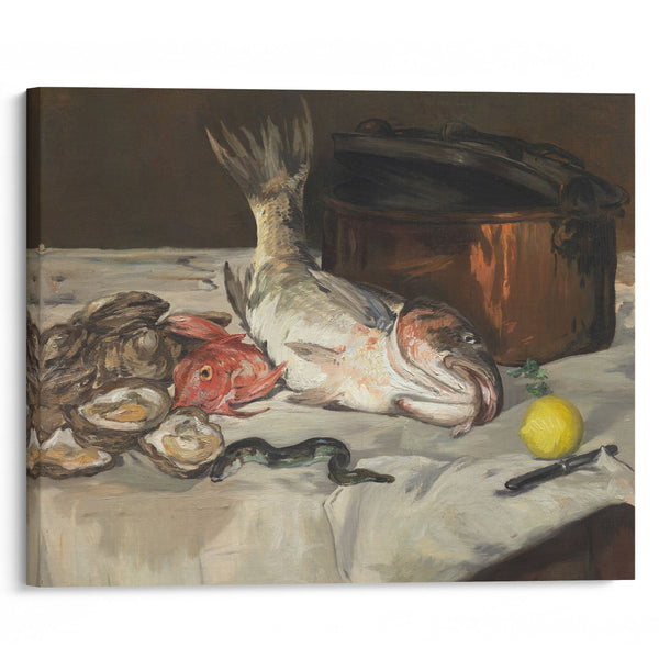 Fish (Still Life) (1864) - Édouard Manet - Canvas Print