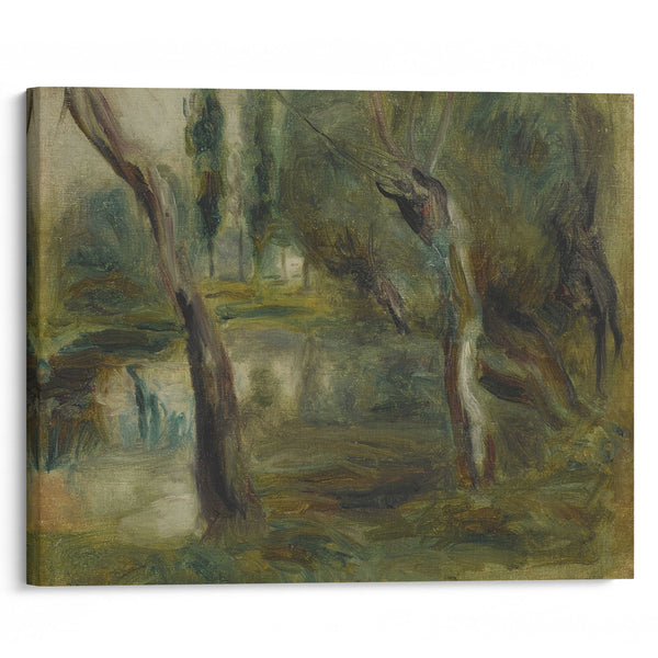 Saule au bord d’une mare (circa 187) - Pierre-Auguste Renoir - Canvas Print