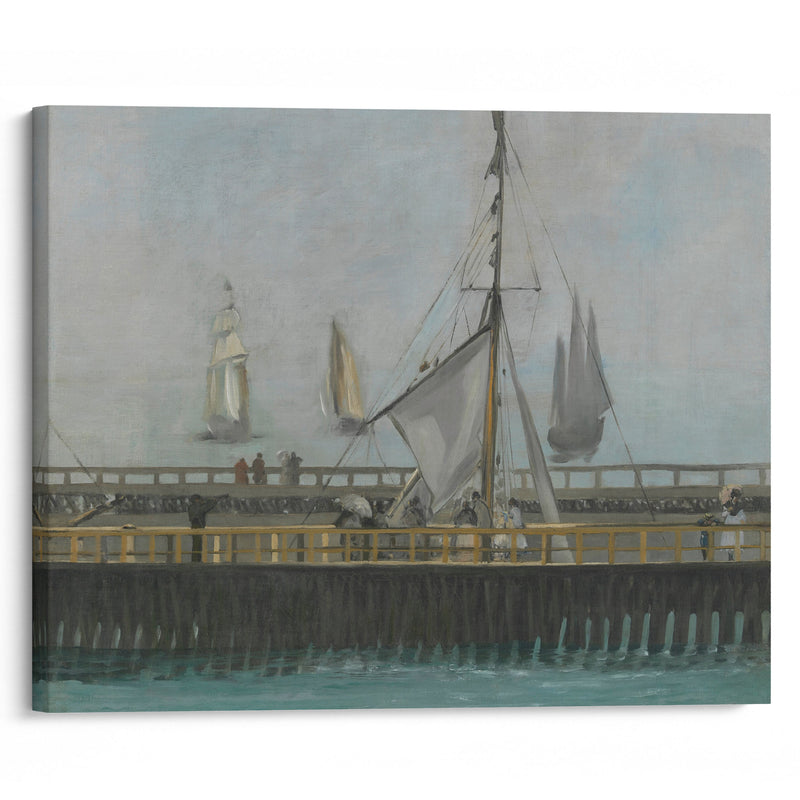 The jetty of Boulogne-sur-Mer (1868) - Édouard Manet - Canvas Print