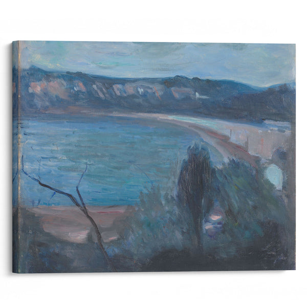 Moonlight by the Mediterranean (1891) - Edvard Munch - Canvas Print