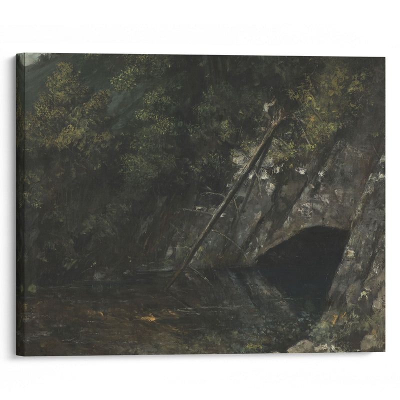 Landscape from La Source Bleue (1872) - Gustave Courbet - Canvas Print