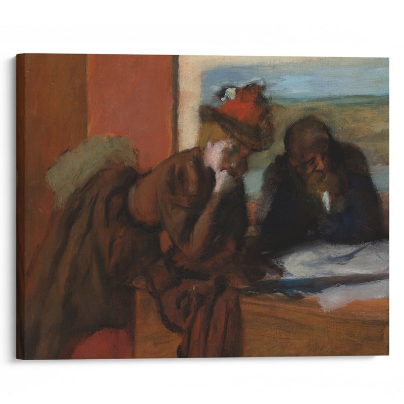 The Conversation (1885–95) - Edgar Degas - Canvas Print