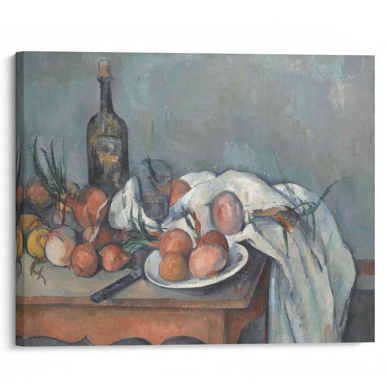 Still Life with Onions (1896 - 1898) - Paul Cézanne - Canvas Print