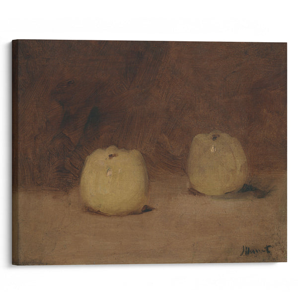 Still Life with Two Apples (ca. 1880) - Édouard Manet - Canvas Print