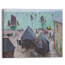 The Departure of the Boats, Étretat (1885) - Claude Monet - Canvas Print