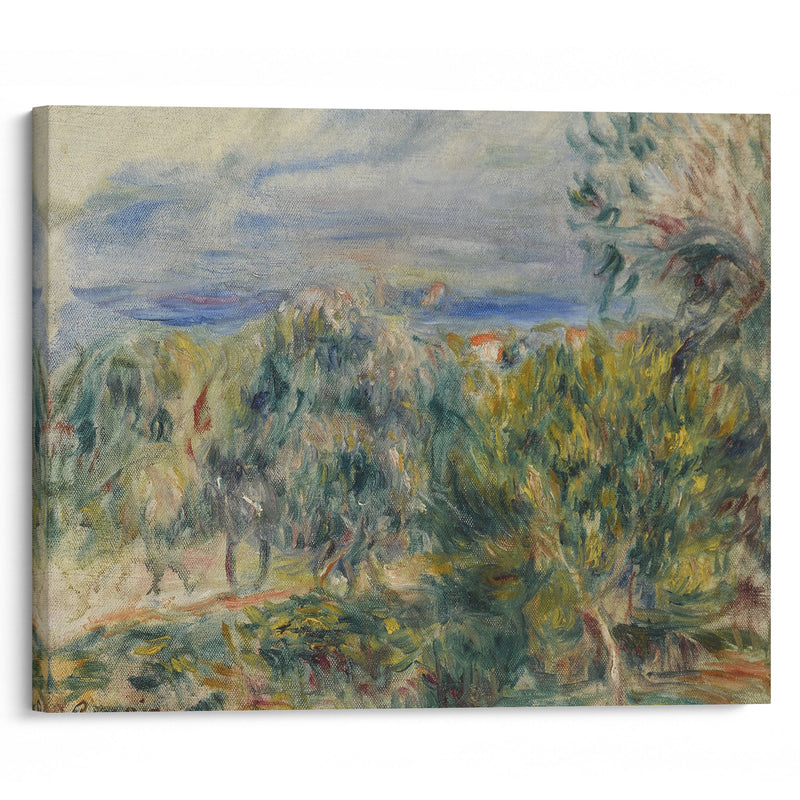 Paysage à Cagnes (circa 1910) - Pierre-Auguste Renoir - Canvas Print