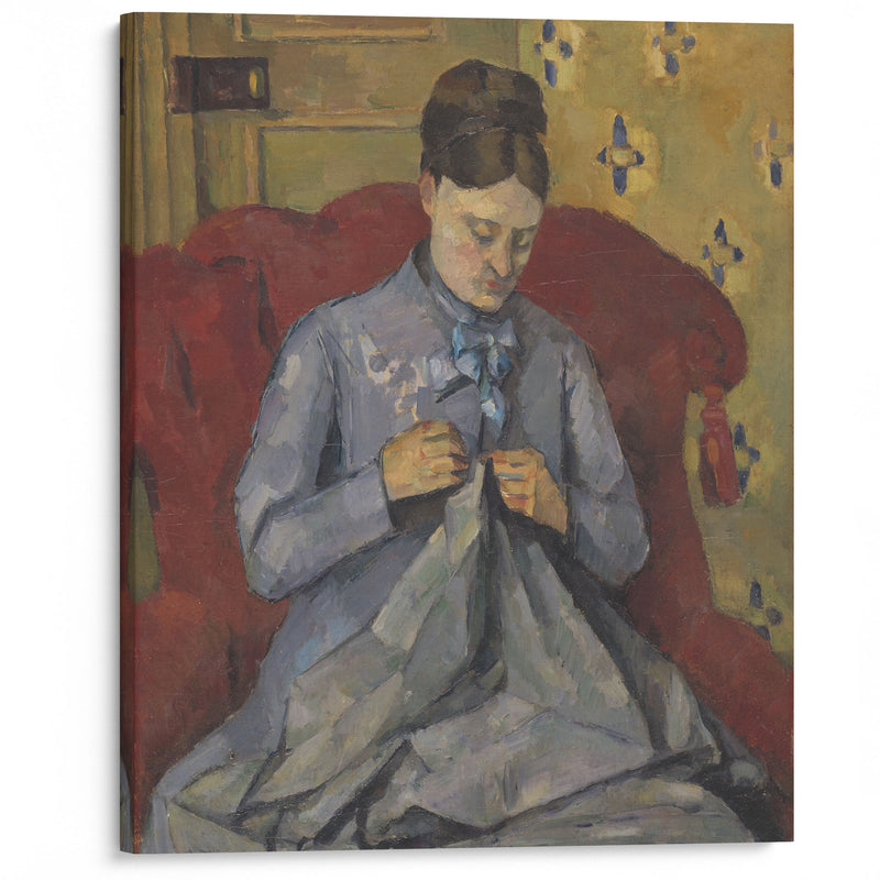 Portrait of the Artist’s Wife (1877) - Paul Cézanne - Canvas Print