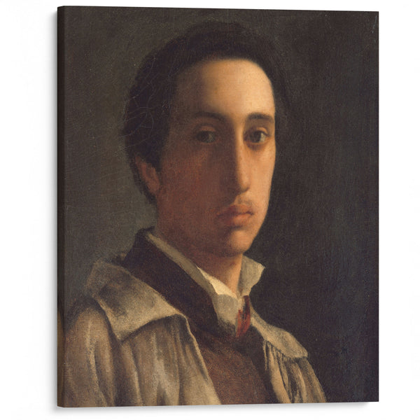Self-Portrait (ca. 1855–56) - Edgar Degas - Canvas Print