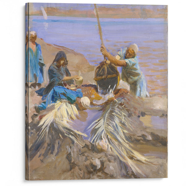 Egyptians Raising Water from the Nile (between 1890 and 1891) - John Singer Sargent - Canvas Print