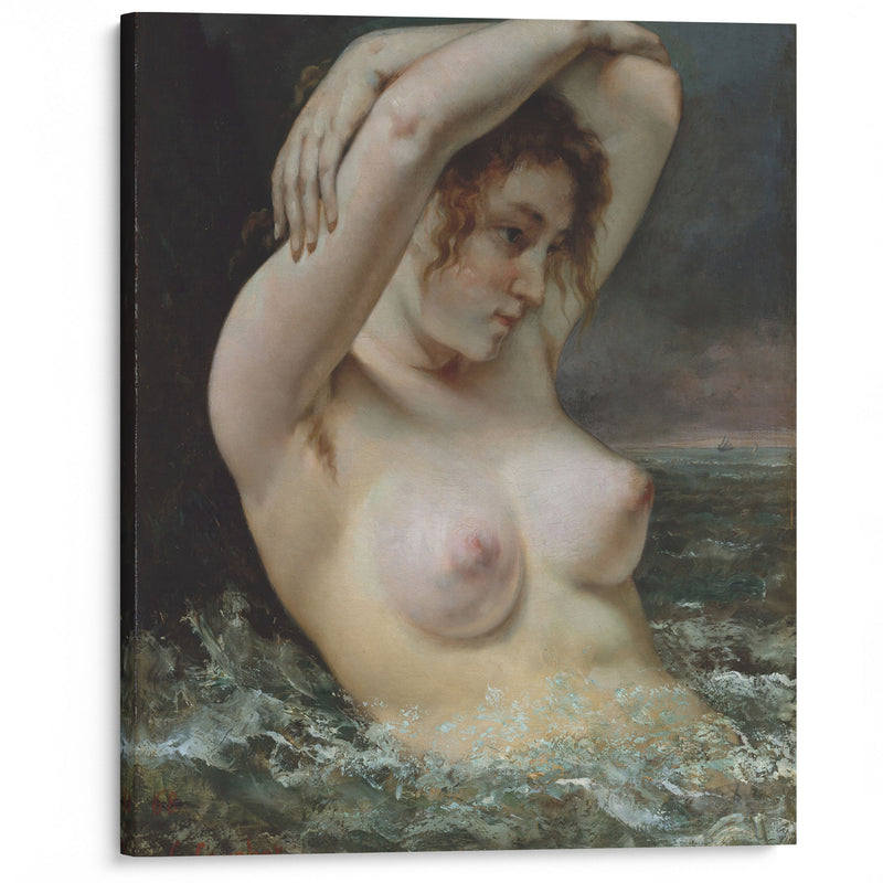 The Woman in the Waves (1868) - Gustave Courbet - Canvas Print