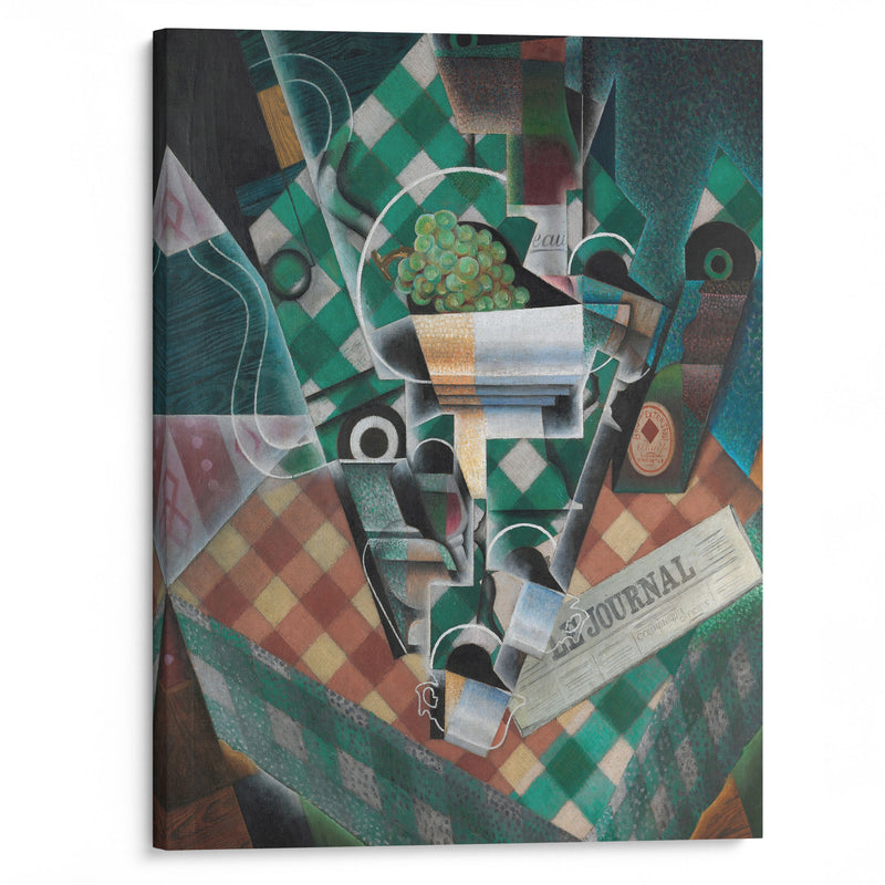 Still Life with Checked Tablecloth (1915) - Juan Gris - Canvas Print