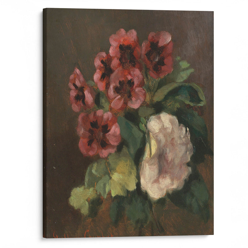 Bouquet Of Flowers - Gustave Courbet - Canvas Print