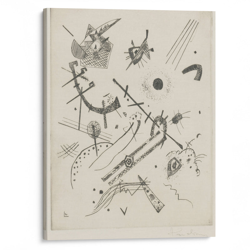 Kleine Welten Xi (R, 174) (1922) - Wassily Kandinsky - Canvas Print