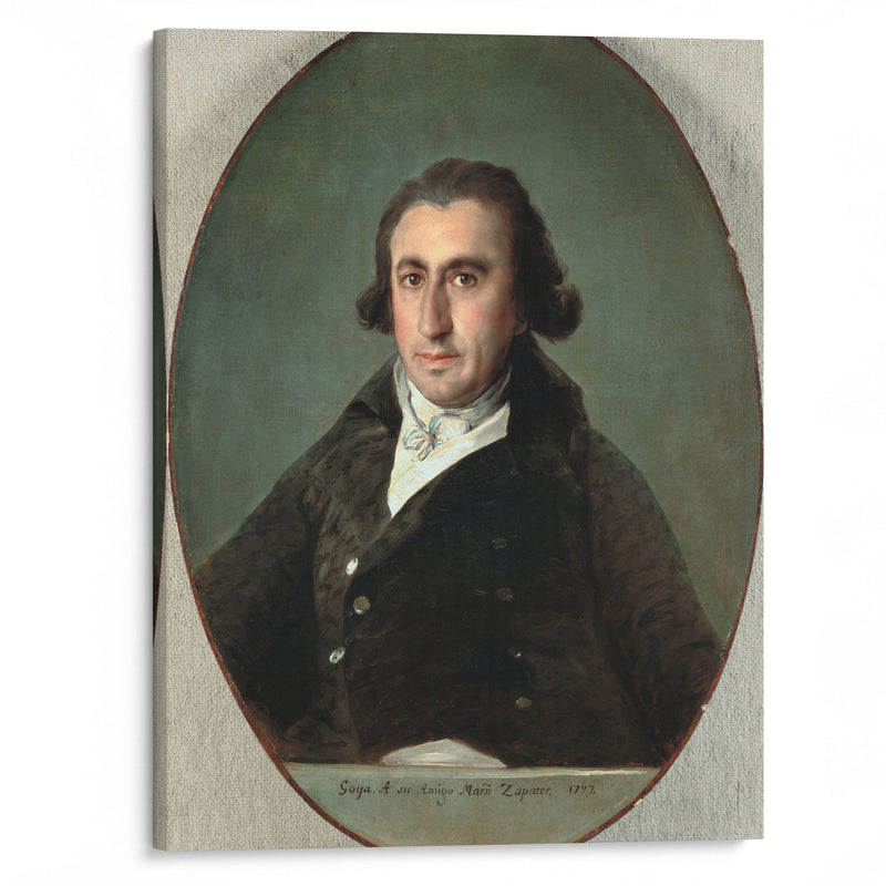 Portrait of Martín Zapater (1797) - Francisco de Goya - Canvas Print